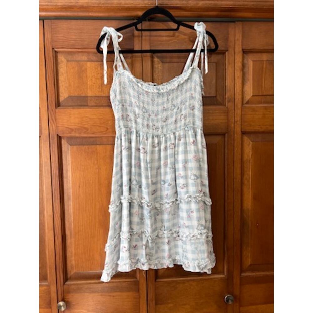 Disney Her Universe Alice in Wonderland Gingham Tiered Dress Cottagecore SZ 2X - Picture 2 of 11